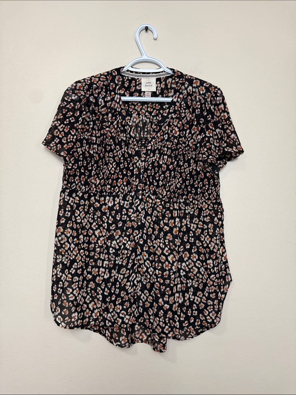 Knox Rose Black blouse size M